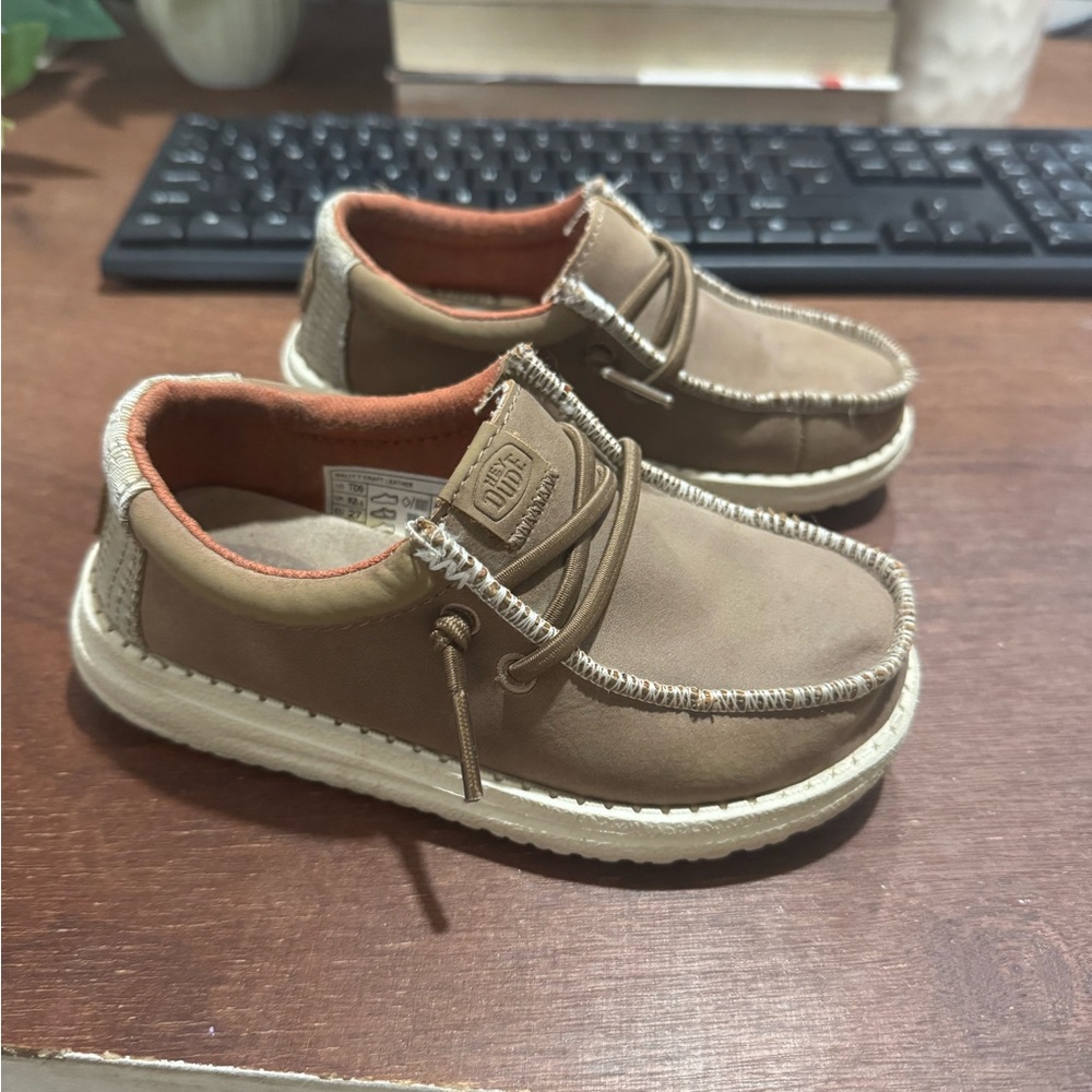 Hey Dude Tan Toddler Moccasins